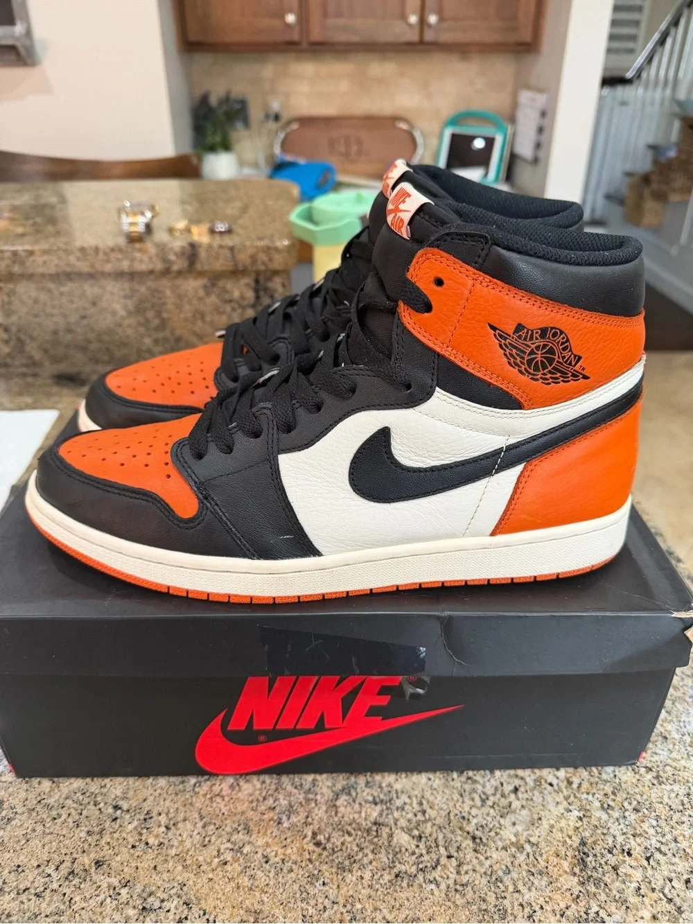(2015) Air Jordan 1 Retro High OG 'Shattered Backboard' - Black/Orange/White